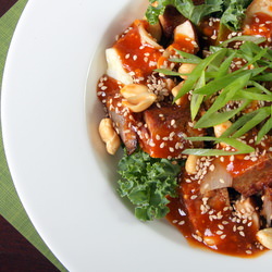 Sriracha and Peanut Butter Tofu