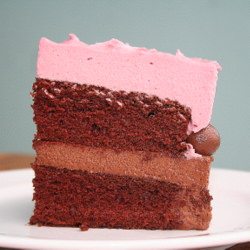 Dark Chocolate & Raspberry Mousse Cake