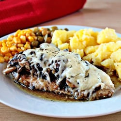 Mushroom and Cheese Chicken