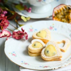 Passionfruit Curd Hearts