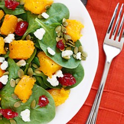 Spinach Salad with Squash
