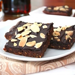 Almond Butter Amaretto Brownies
