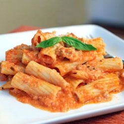 Creamy Baked Rigatoni