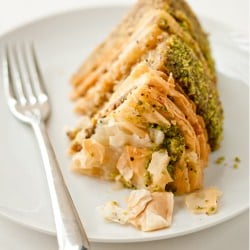 Pistachio Baklava Cake
