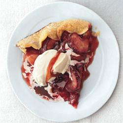 Rustic Plum and Port Tart