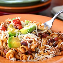 Turkey Taco Pasta Skillet
