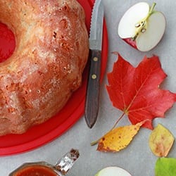 Apple Bundt & Salted Caramel Sauce