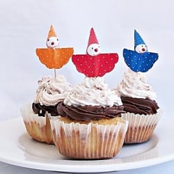 Muffins with Chocolate and Whipped Cream