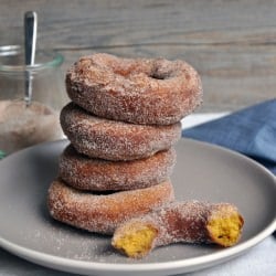 Pumpkin Donuts with Spiced Sugar