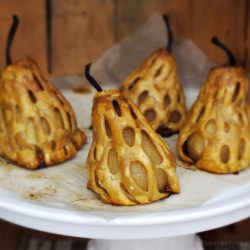 Poached Pear in Cage
