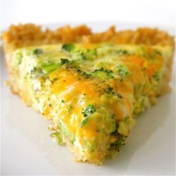 Broccoli & Cheddar Quiche
