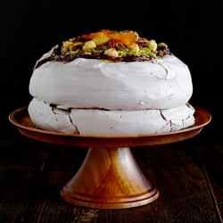 Nutty Chocolate Pavlova