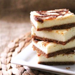 Pumpkin Swirl Cheesecake Squares