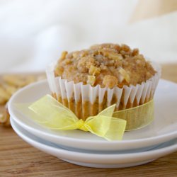 Banana Walnut Streusel Muffins