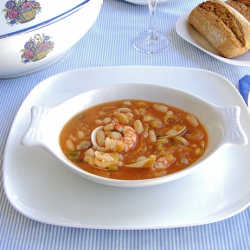 White Beans with Shrimp and Clams