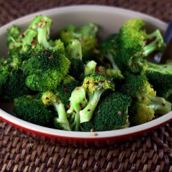 Spicy Steamed Broccoli