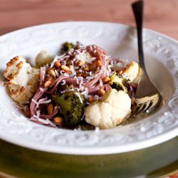 Red Wine Pasta w/ Cauliflower