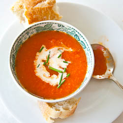 Roasted Vegetable and Tomato Soup