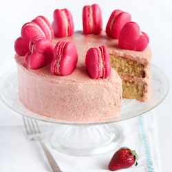 Balsamic Strawberry Butter Cake