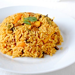 Soya Chunks Biryani