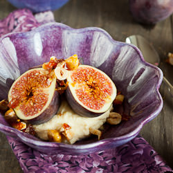 Figs with Honey Mascarpone Cream
