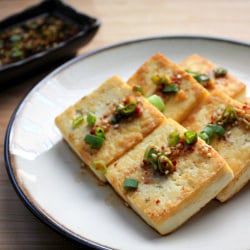 Pan-Seared Tofu with Dipping Sauce