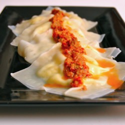 Gouda Ravioli & Tomato Pesto