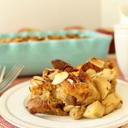 Panettone Apple Bread Pudding