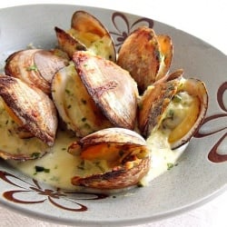 Sea Almonds with Emmental Cheese