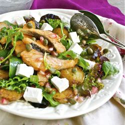 Seared Salmon and Pomegranate Salad