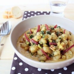 Gnocchi with Puree of Chickpeas
