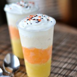 Candy Corn Milkshakes