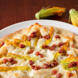 Squash Blossom Pizza