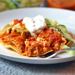 Marisa’s Spicy Chicken Tostadas