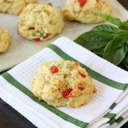 Artichoke, Red Pepper, Feta Biscuit