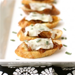 Caramelized Onion Crostini