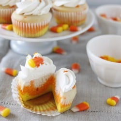Candy Corn Cupcakes
