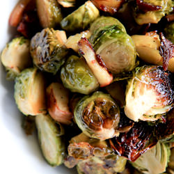Roasted Brussels Sprouts with Bacon
