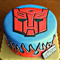 Transformers Autobot Cake