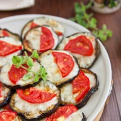 Eggplant with Mozzarella and Tomato