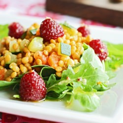Lentil, Rocket and Raspberry Salad