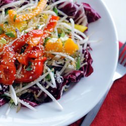 Radicchio, Peppers and Sprouts