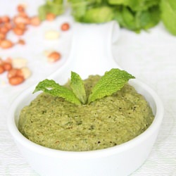 Peanut Mint Cilantro Chutney