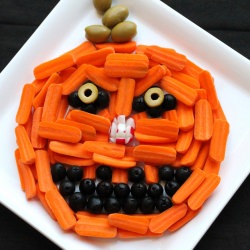 Pumpkin Head Relish Tray