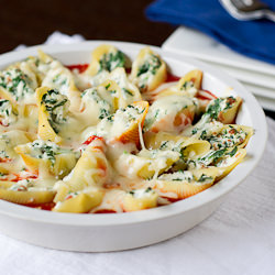 Prosciutto & Spinach Stuffed Shells