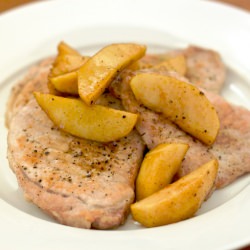 Caramel Apple Pork Chops