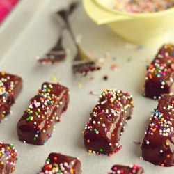 Chocolate-Dipped Brownies