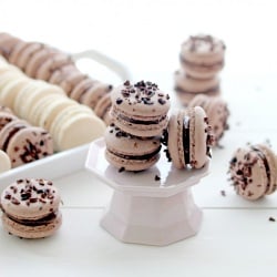 Cocoa Nibs Macarons