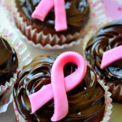 Pink Ribbon Cupcakes