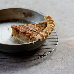 Maple Walnut Custard Pie